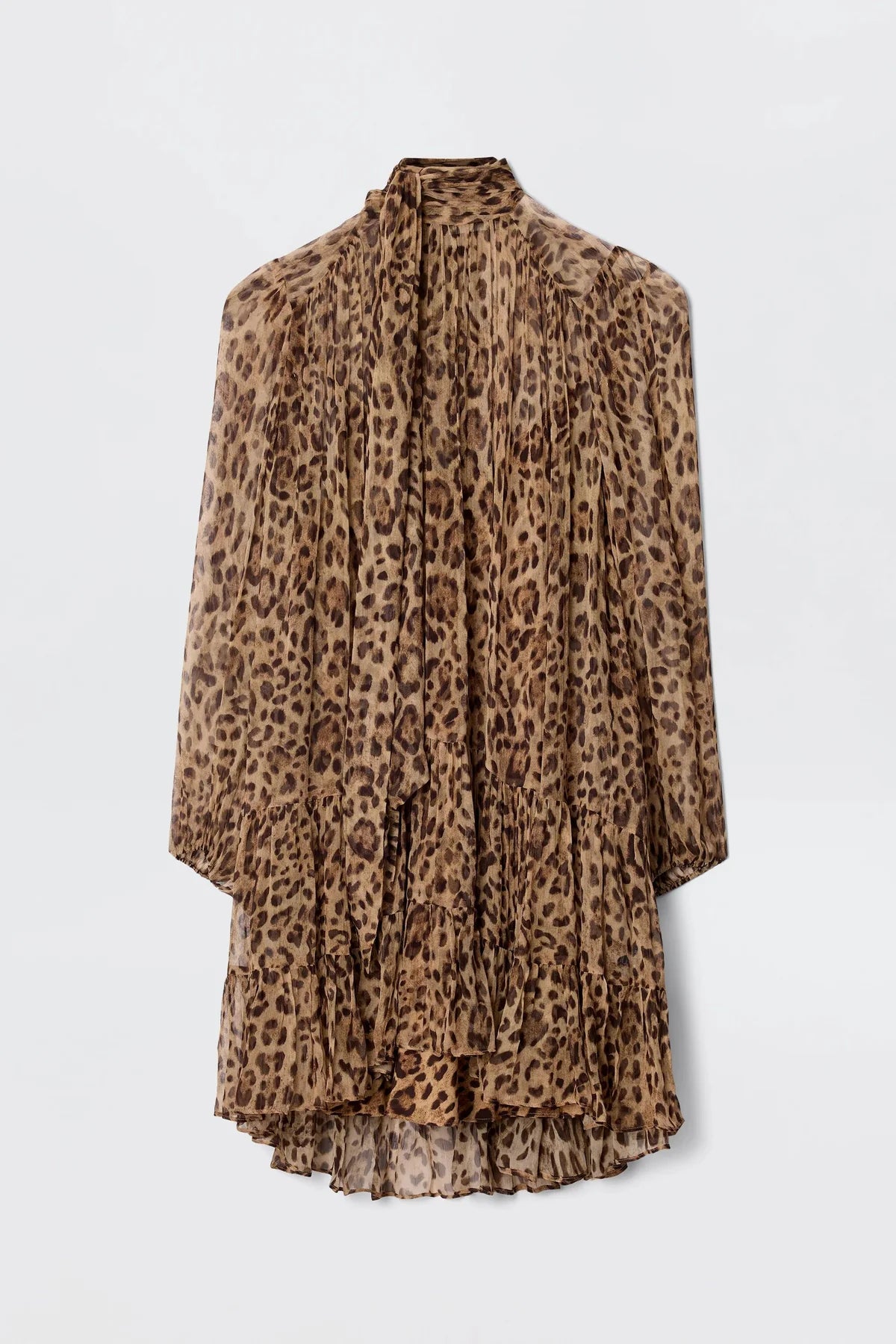 Anaya Mini Dress in Mila Leopard Brown — view 5