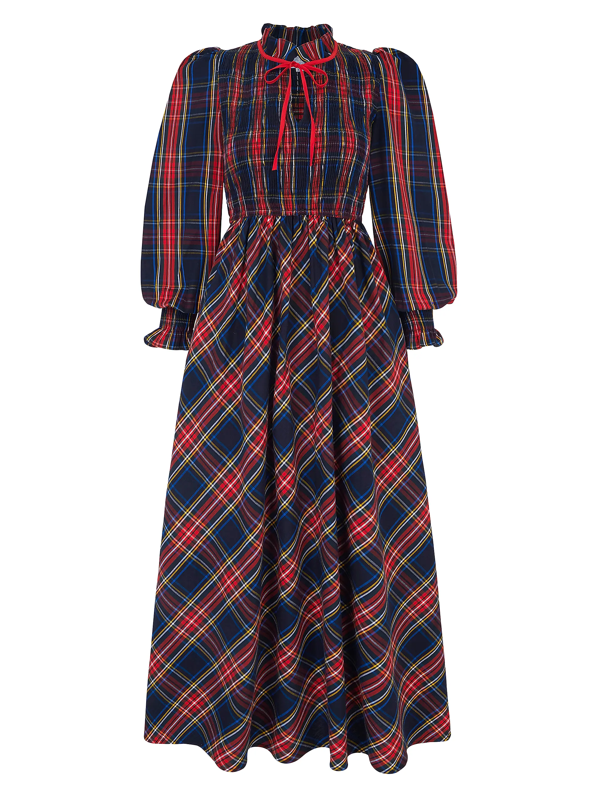 Izzy Dress in Midnight Tartan