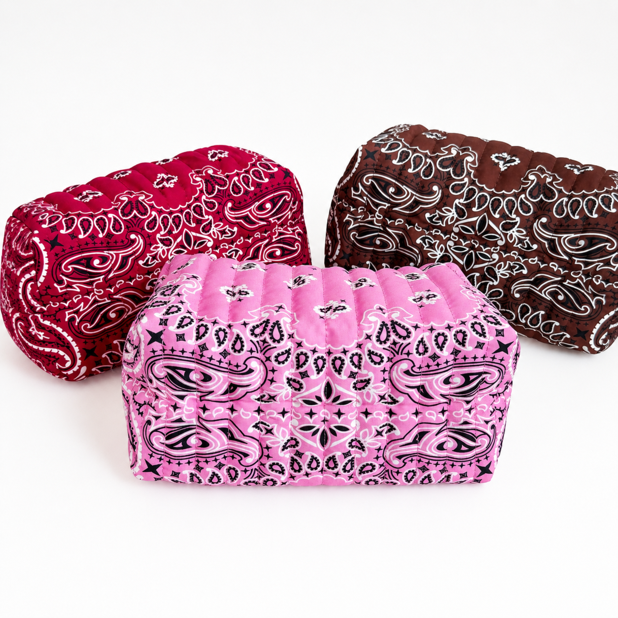 Bandana Cosmetic Case in Red