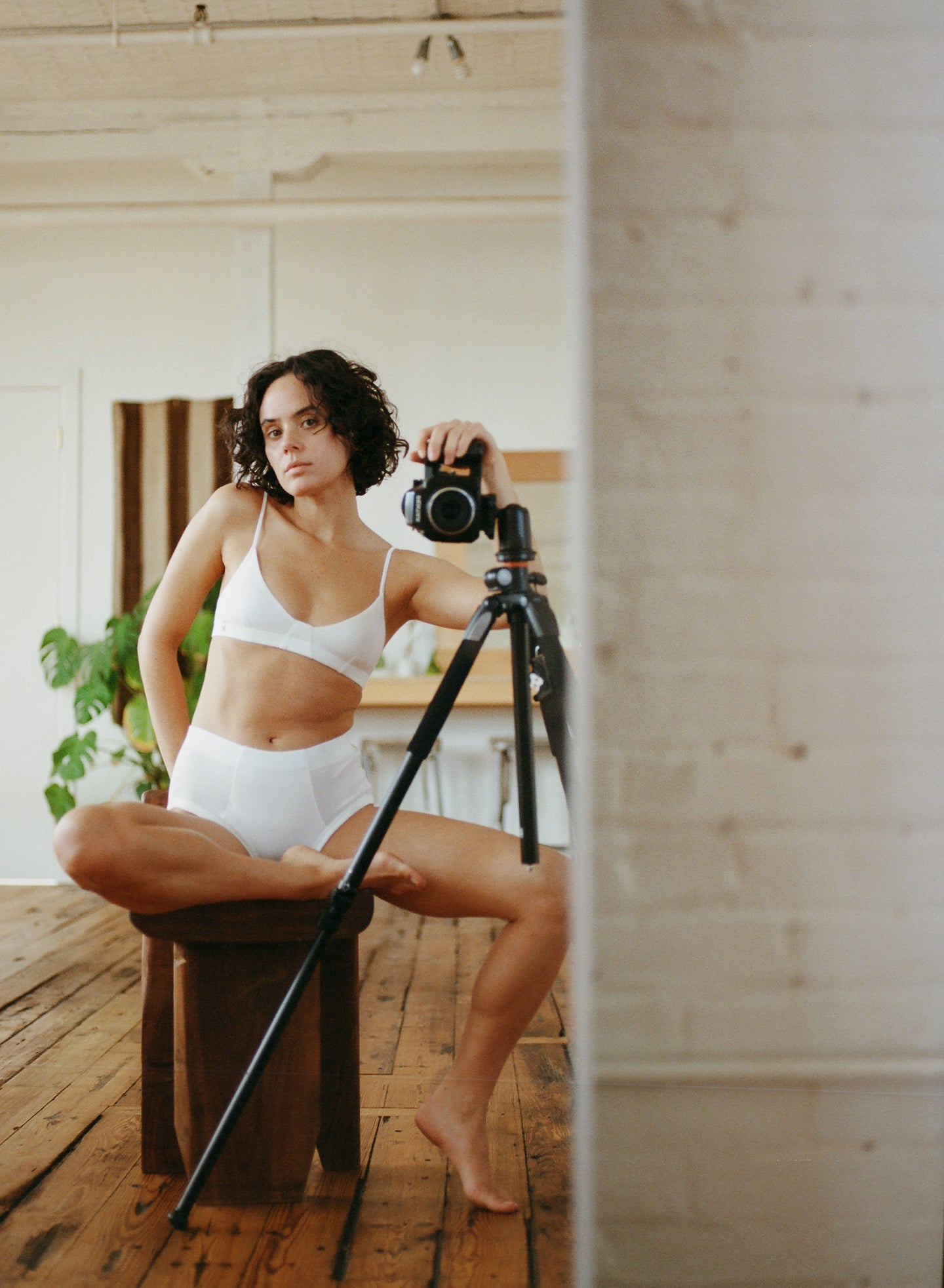 Triangle Bra in Rose — view 3