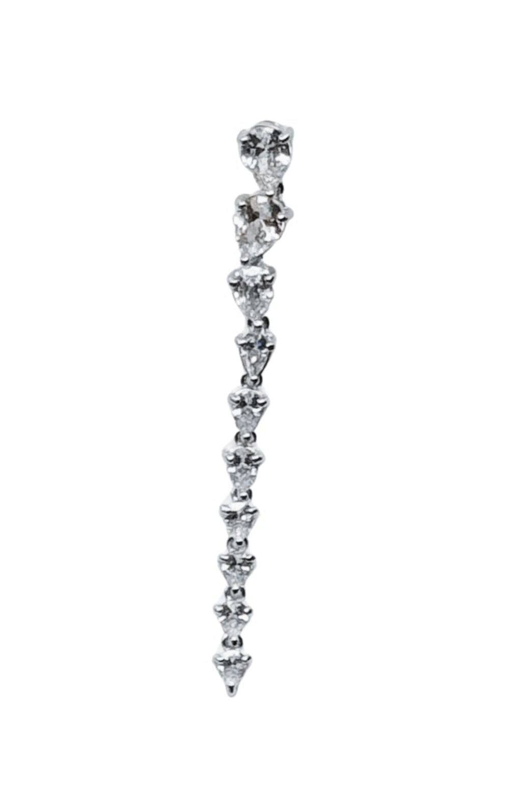 Sterling Silver Crystal Drop Earrings