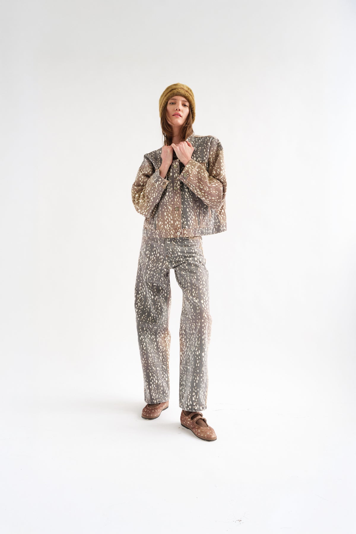 Munar Printed Denim Jacket by Tach Clothing, view 8