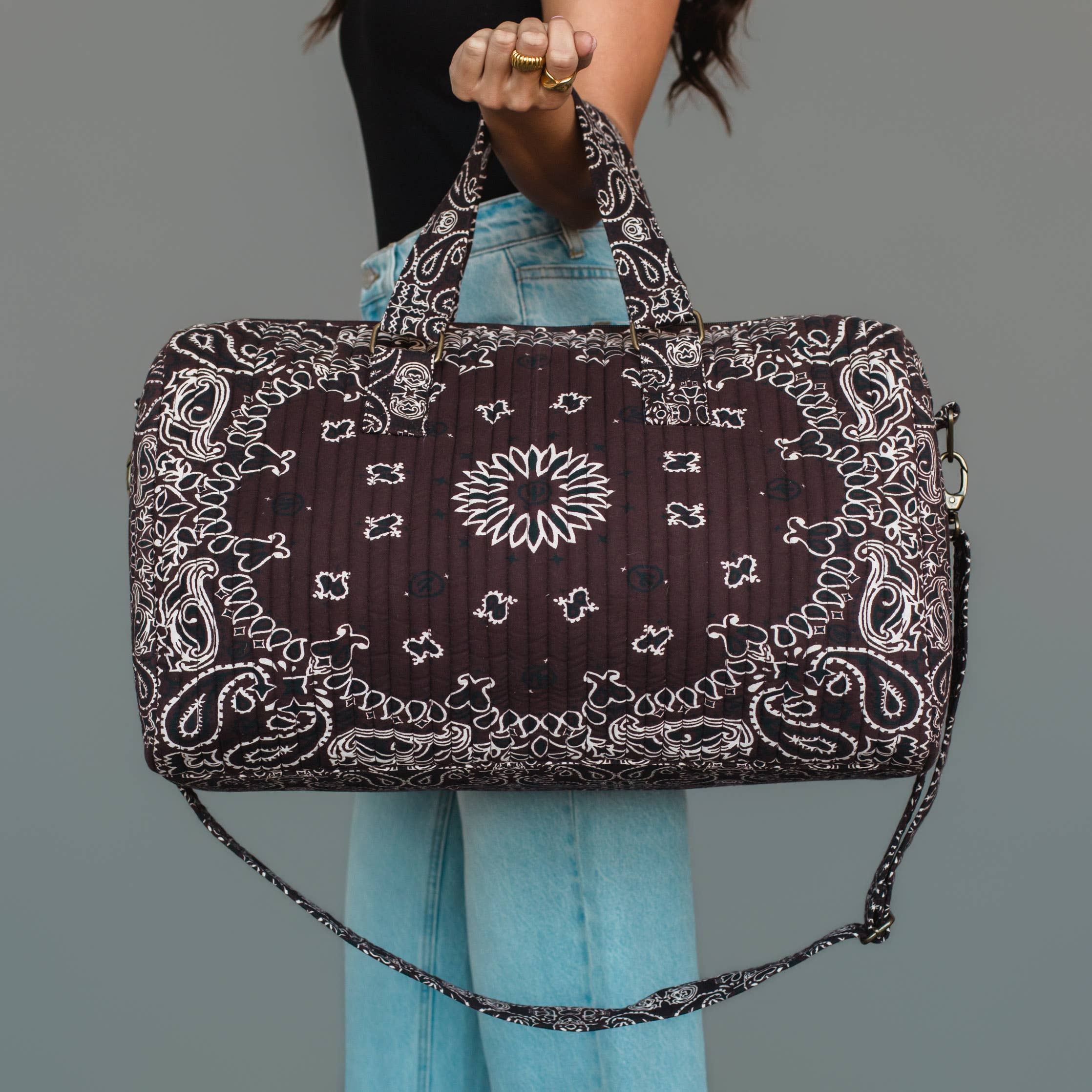 Brown Bandana Duffel