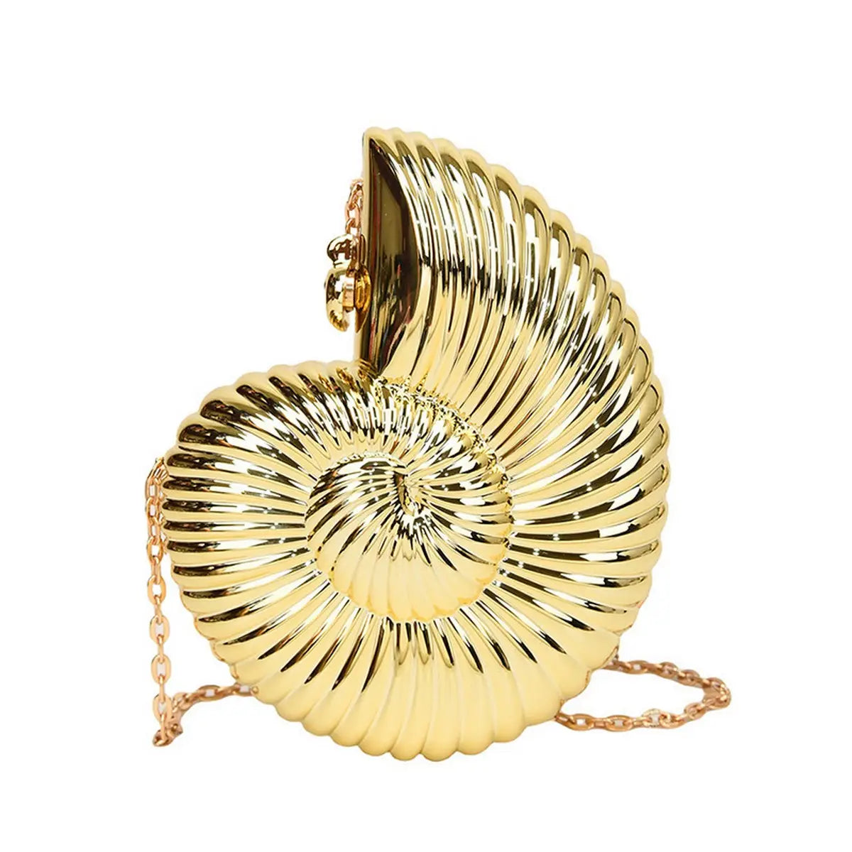 Conch Clutch in Gold