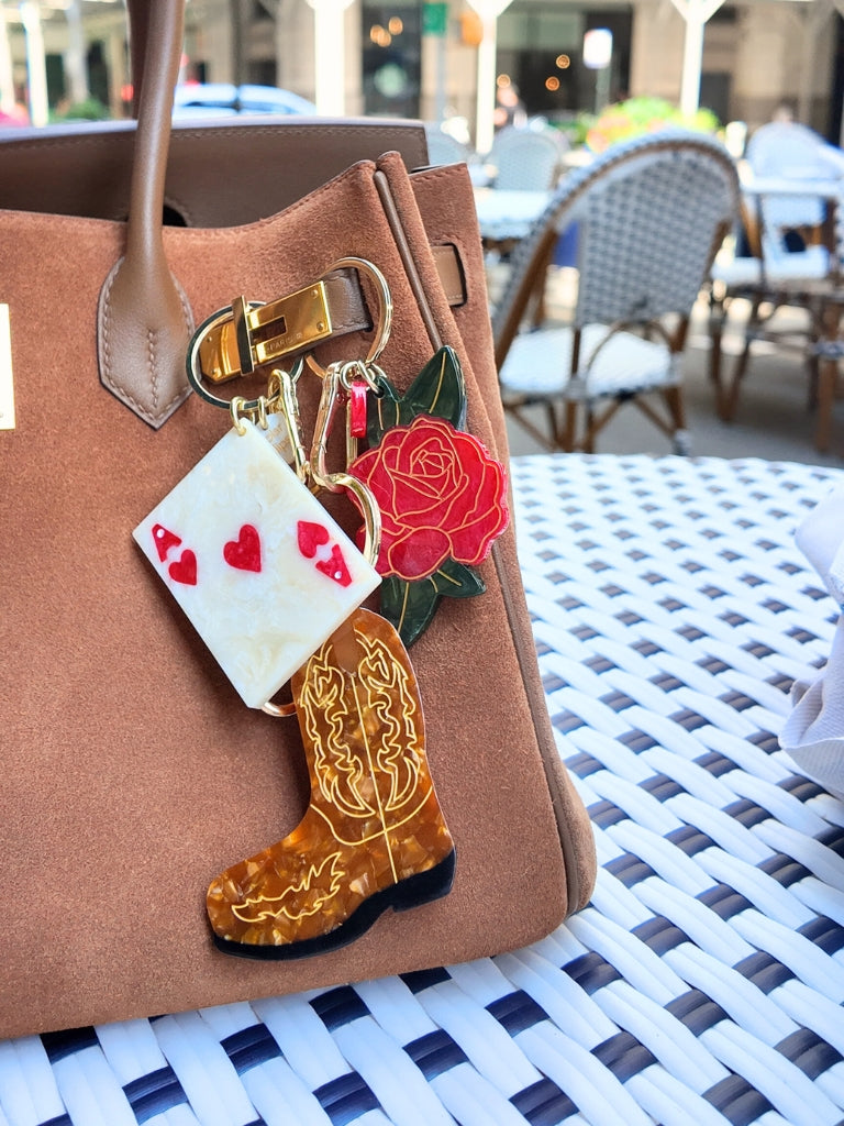 Rose Bag Charm + Keychain — view 3