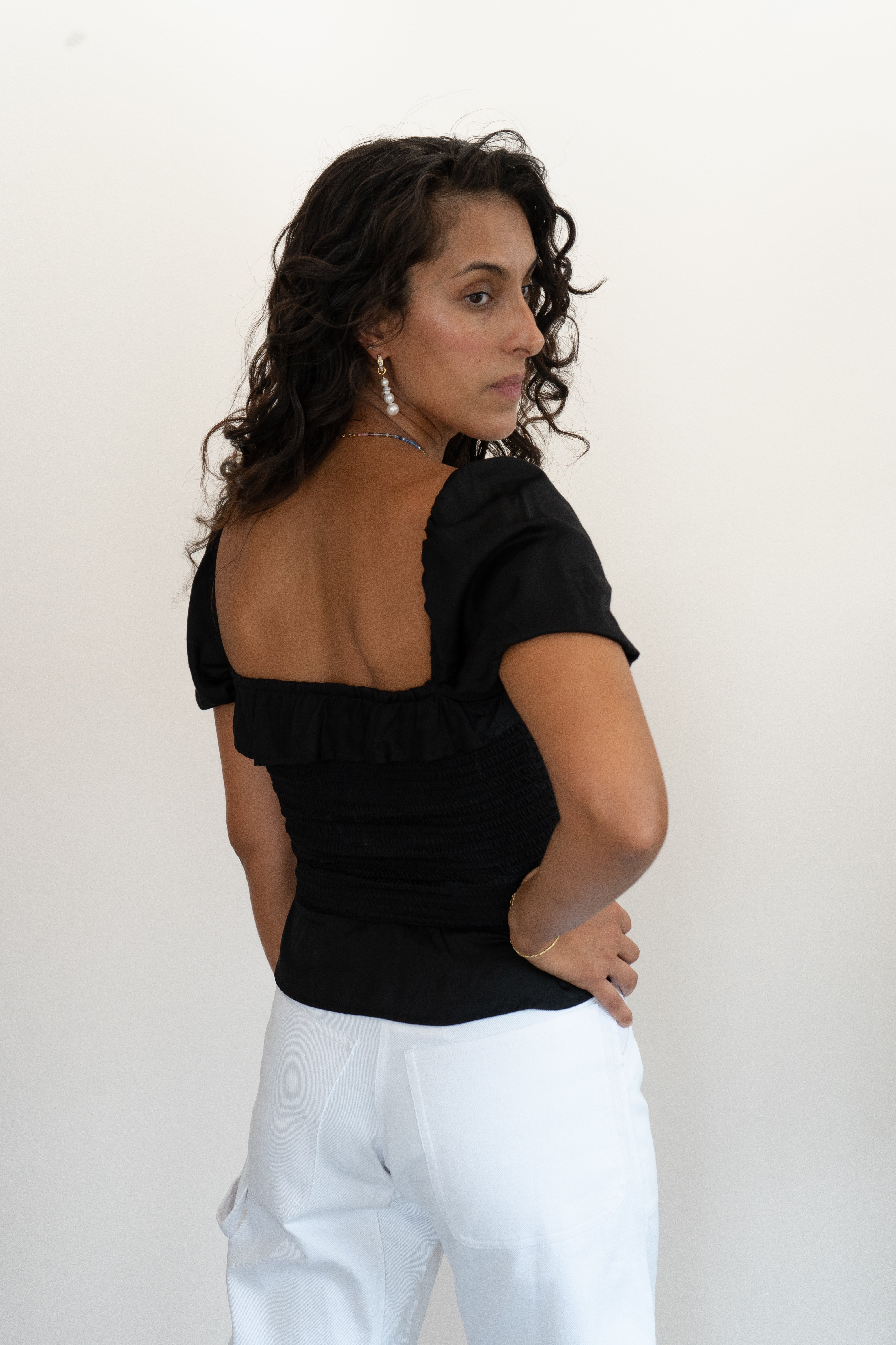 Luna Top in Jet Black — view 4