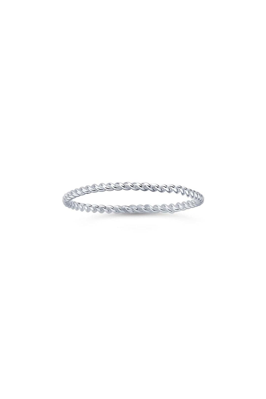 Sterling Silver Twist-Wire Stackable Ring — view 3