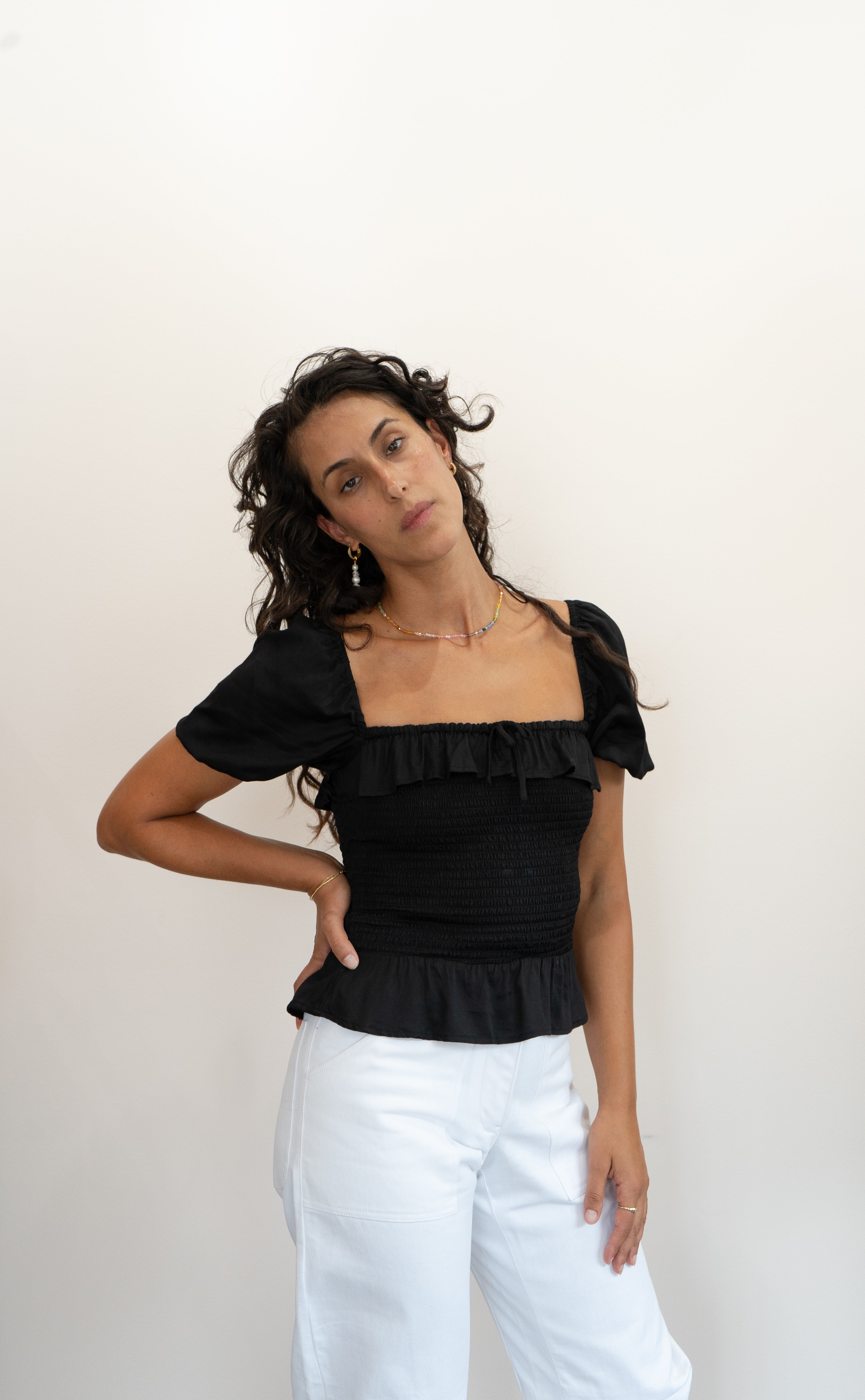 Luna Top in Jet Black — view 3