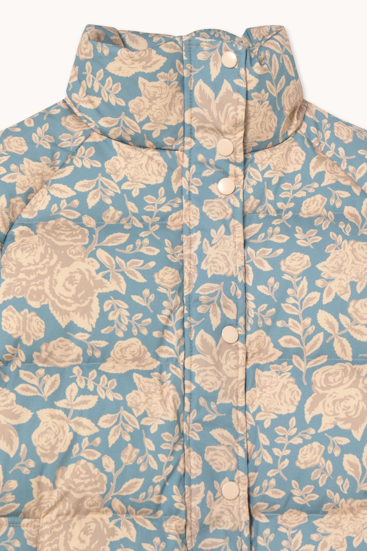 Winter Roses Short Jacket in Denim Blue — view 3