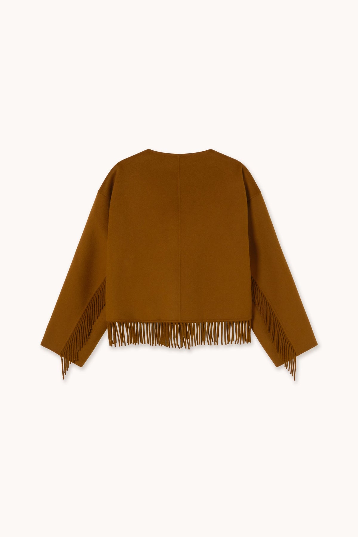Frills Short Coat in Bronze — The Tiny Big Sister — view 2