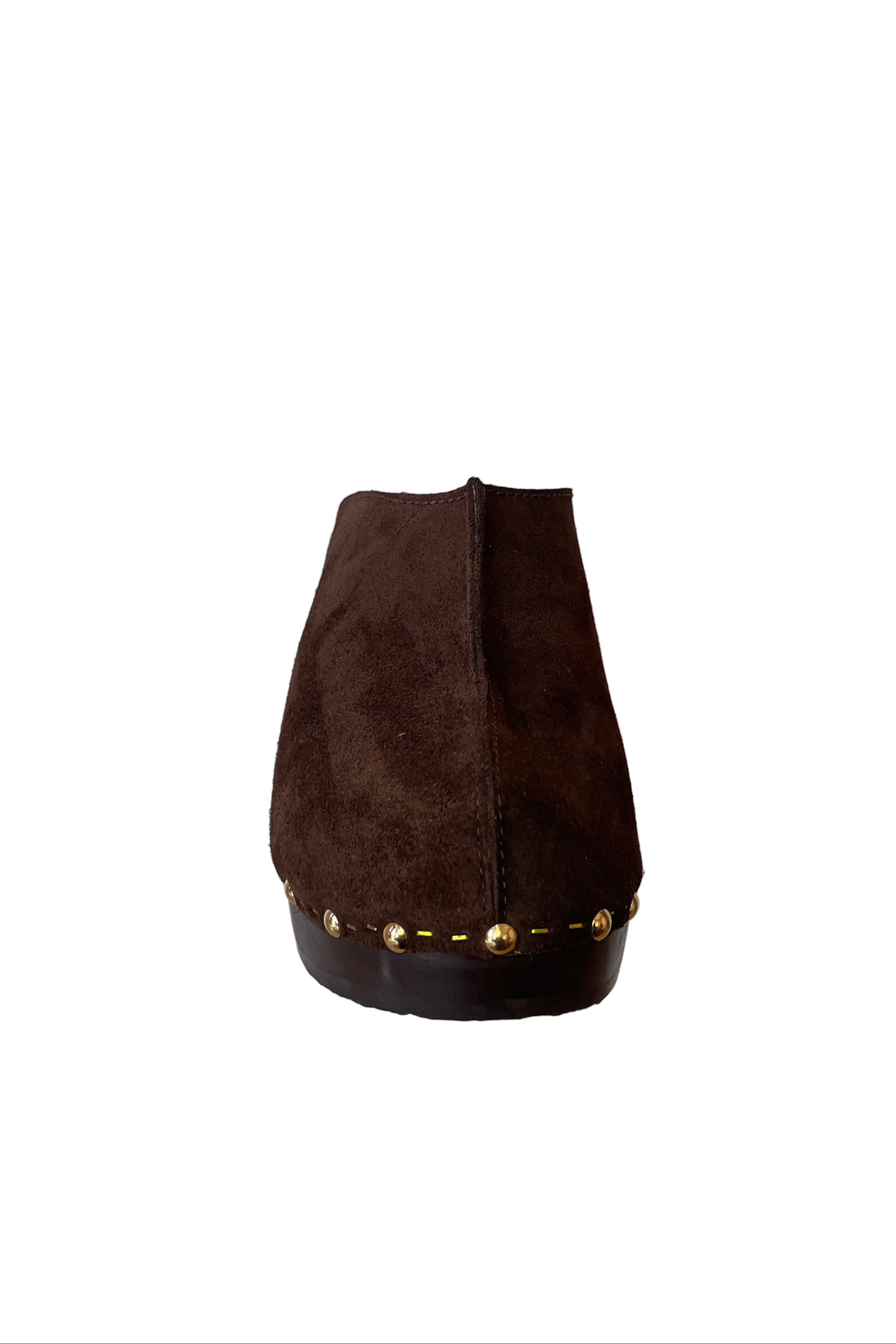 Yndies Velvet Clogs in Brown — view 3