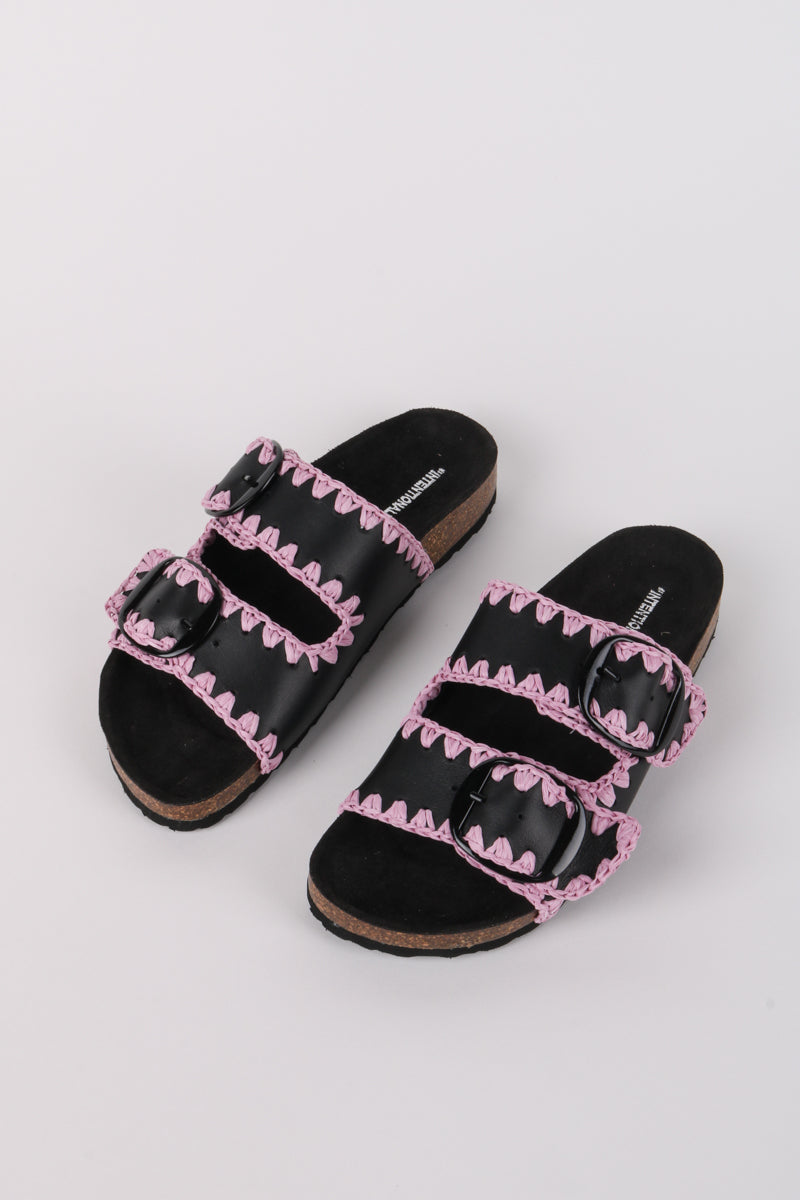 Dazed Sandal in Pink Combo