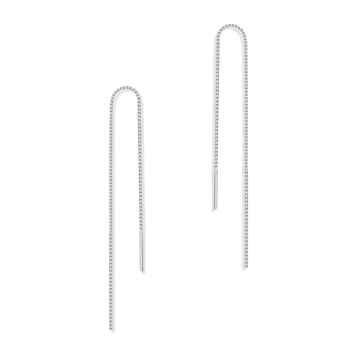 Sterling Silver Chain Threader Earrings