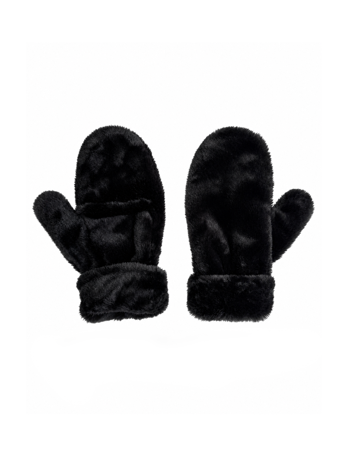 Fabric Mittens in Black