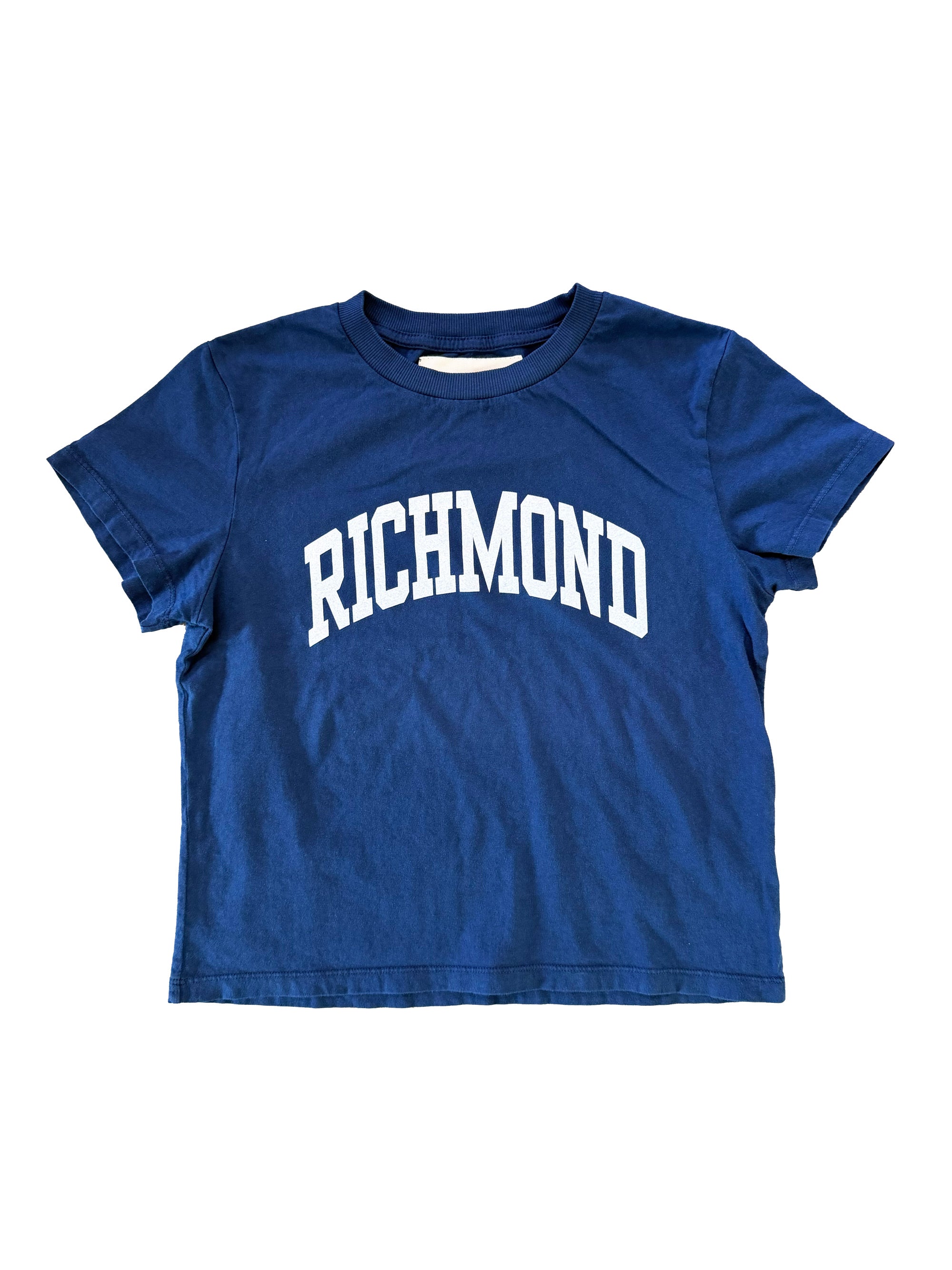 Richmond Souvenir Varsity Tee in navy, short sleeve cotton graphic tee
