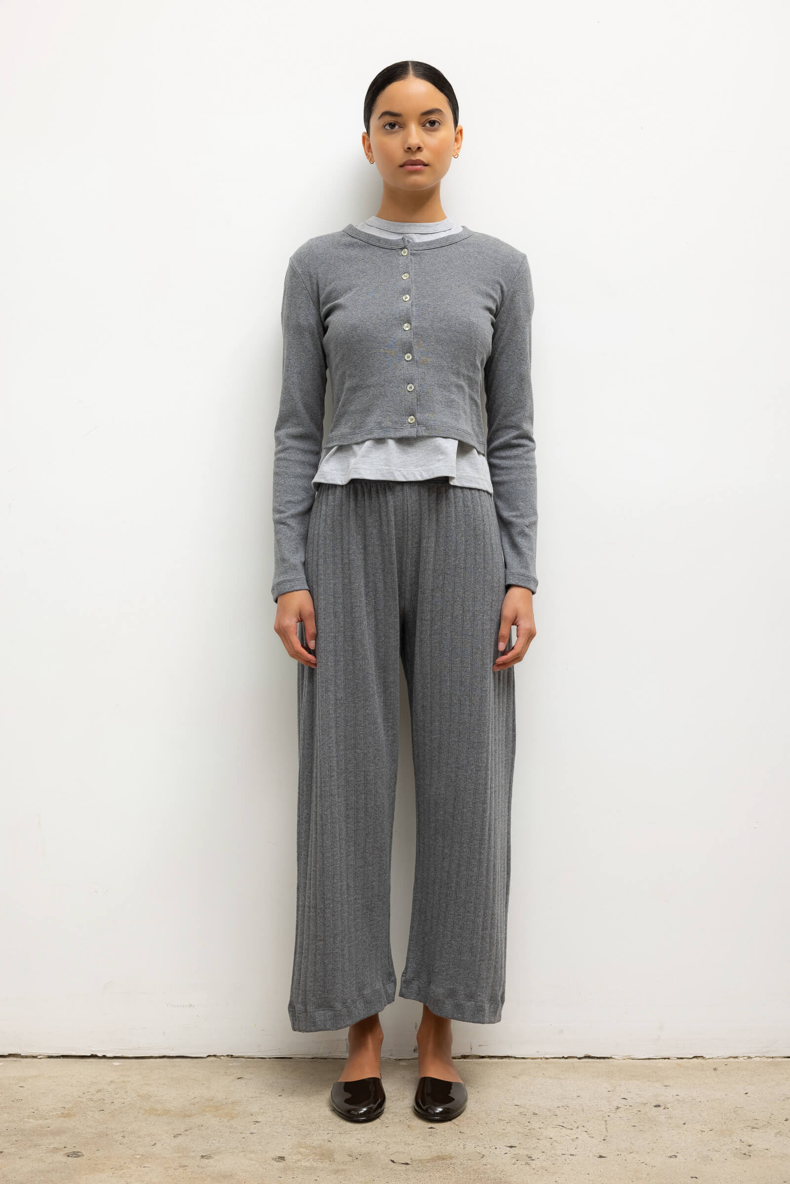 Nando Cardigan in Granite — view 3