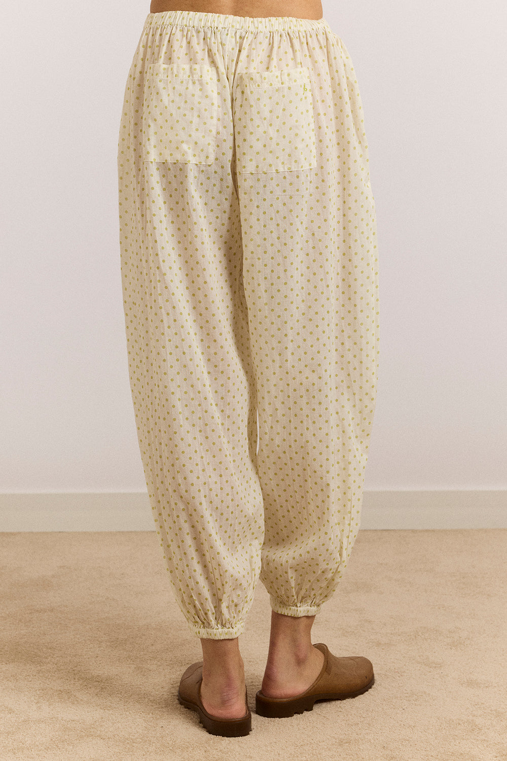 Meadow Trouser in Lime Spot