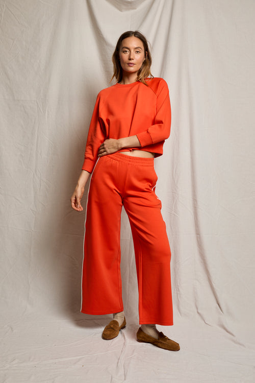Mikos Travel Wide Leg Pant in Tomato — view 4