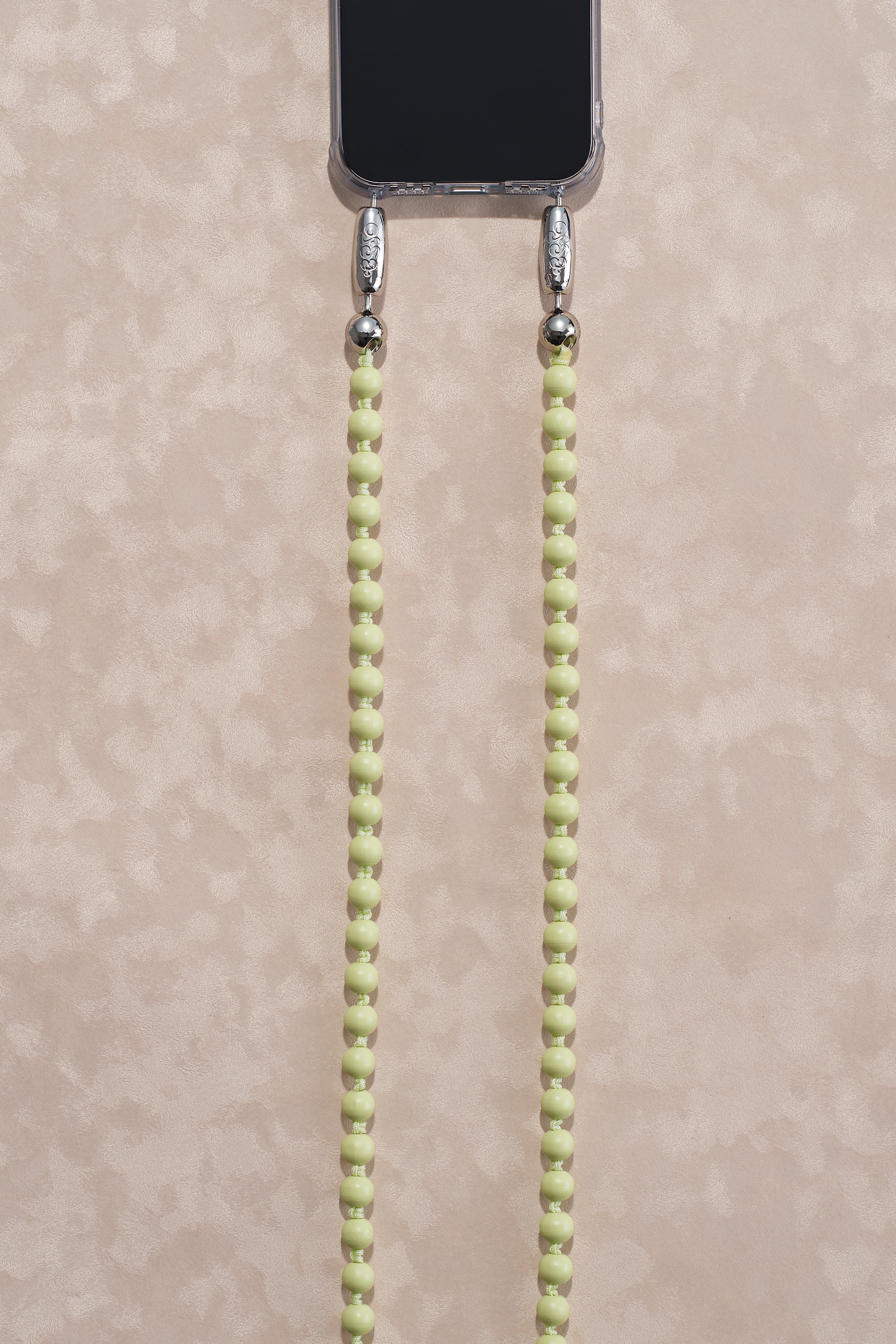 Wood Crossbody Phone Strap in Mint — view 2