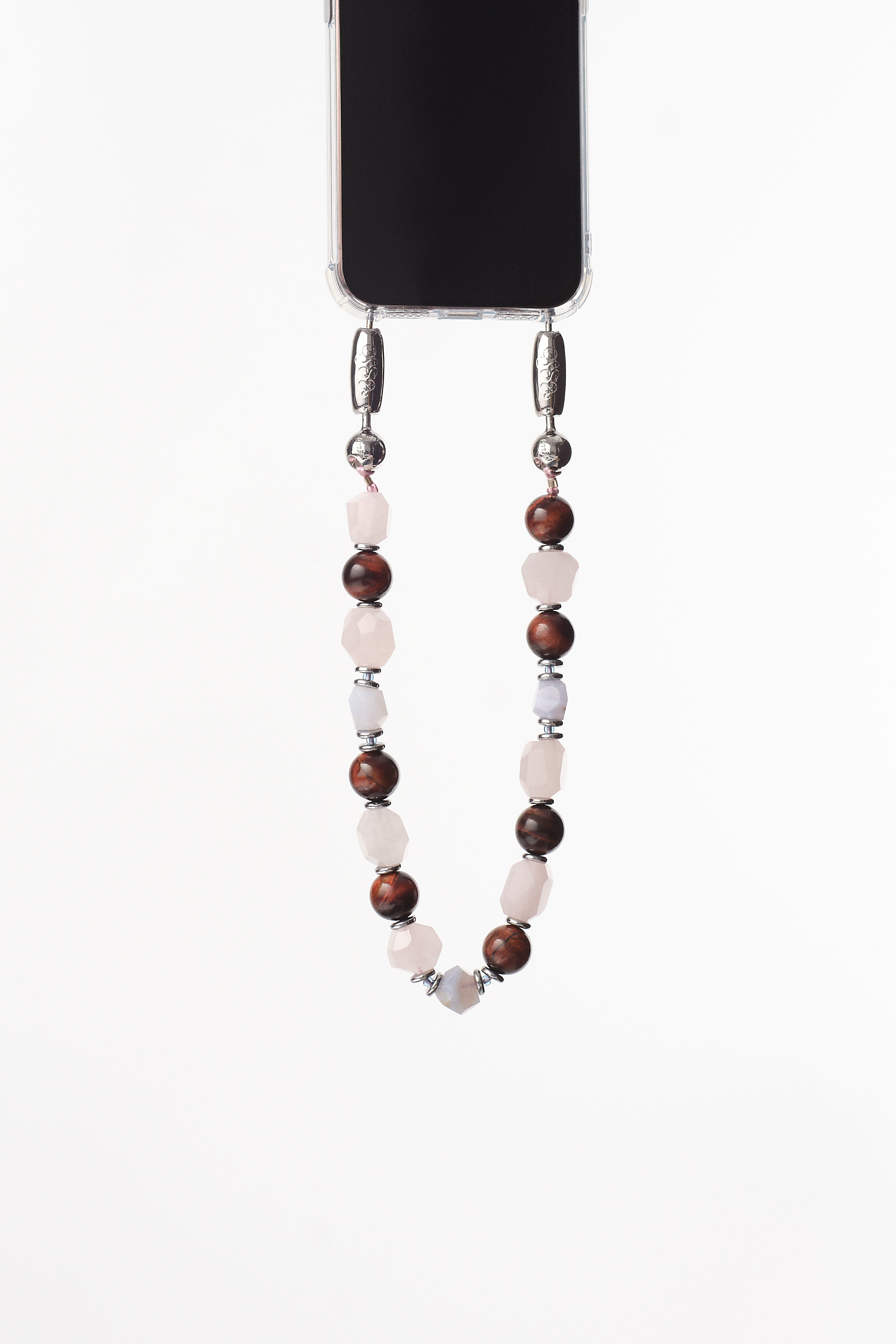 Linked Gemstone Wristlet Phone Strap in Northern Quarter — view 3