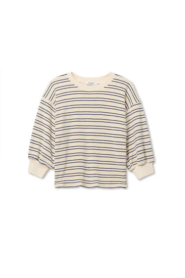 Roxy Stripe Loop Terry Sweatshirt — view 4