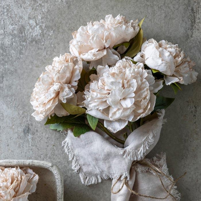 Artificial Peony in Evening Dew