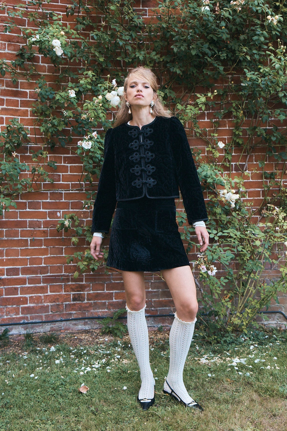 Maybelle Skirt in Black — view 2