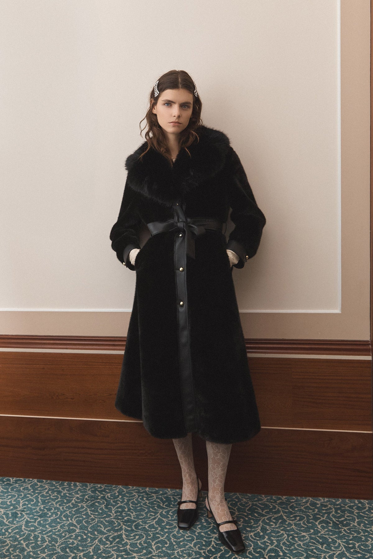 Vivienne Coat in Black — view 1
