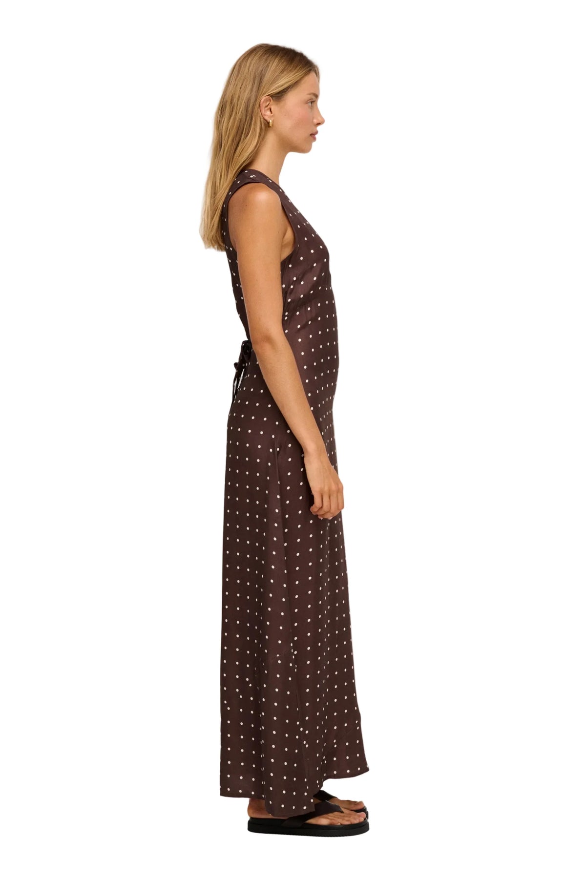 Polka Dress in Chocolate — view 4