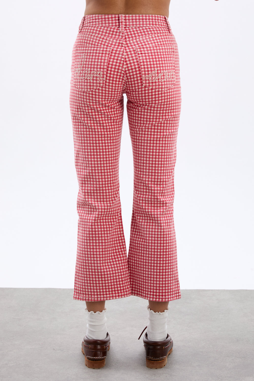 Kenny Jeans in Red Gingham — view 3