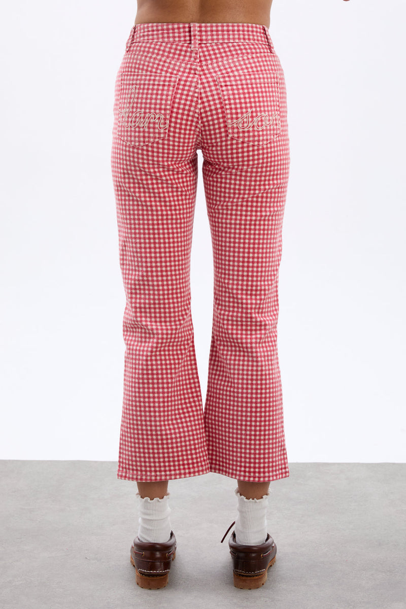 DEAR NEIGHBOR | KENNY JEANS- RED GINGHAM | DAMSON MADDER |– Dear