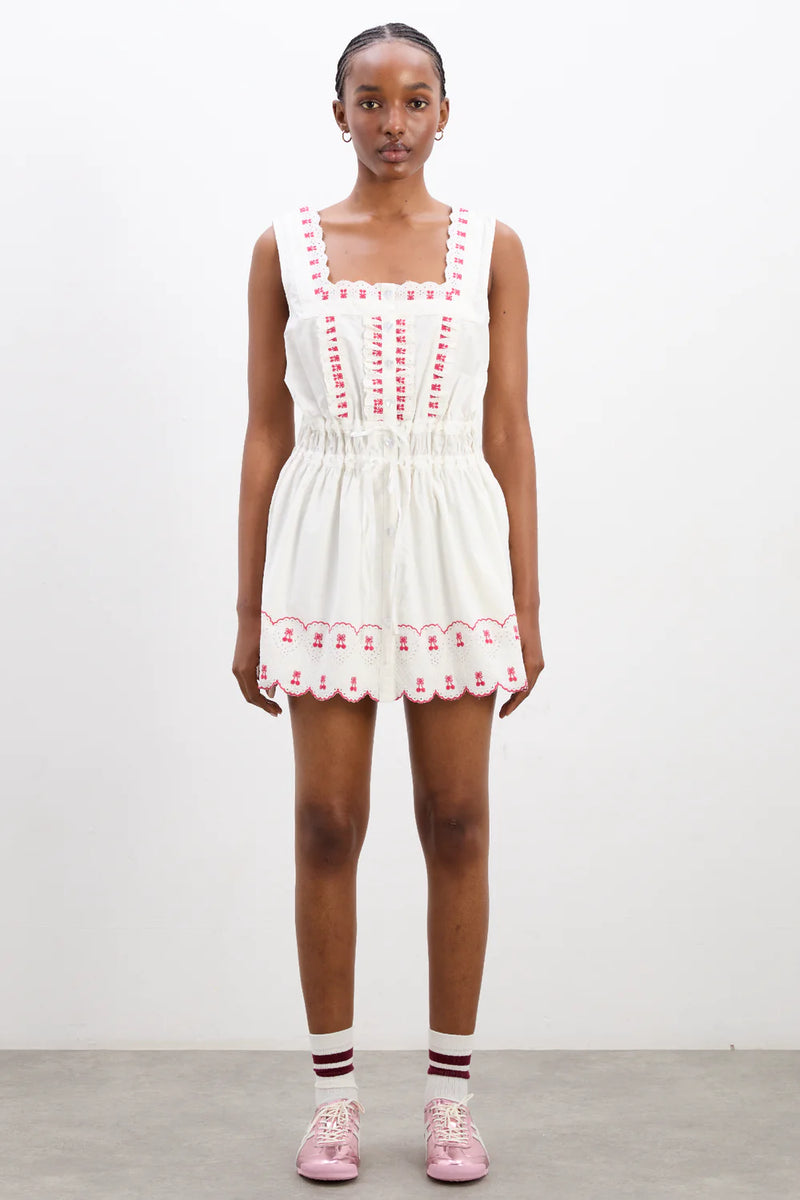 DEAR NEIGHBOR | AMAYA MINI DRESS- CHERRIES