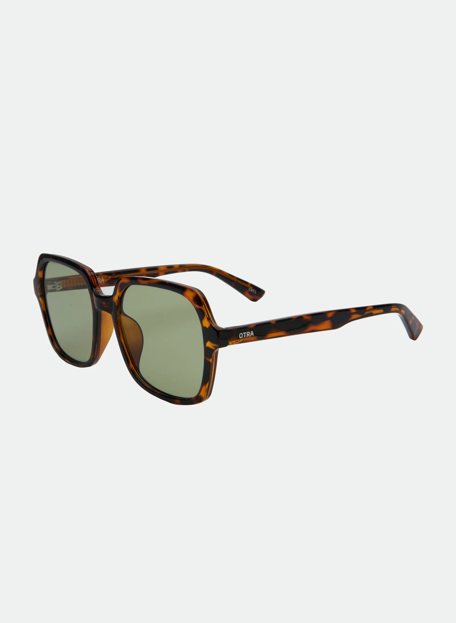 Sady Sunglasses in Tortoise/Light Green — view 4