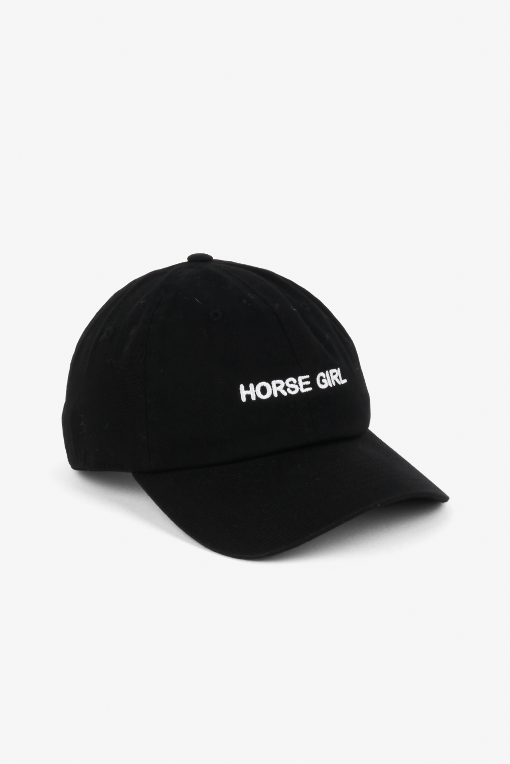 Horse Girl Dad Cap in Black