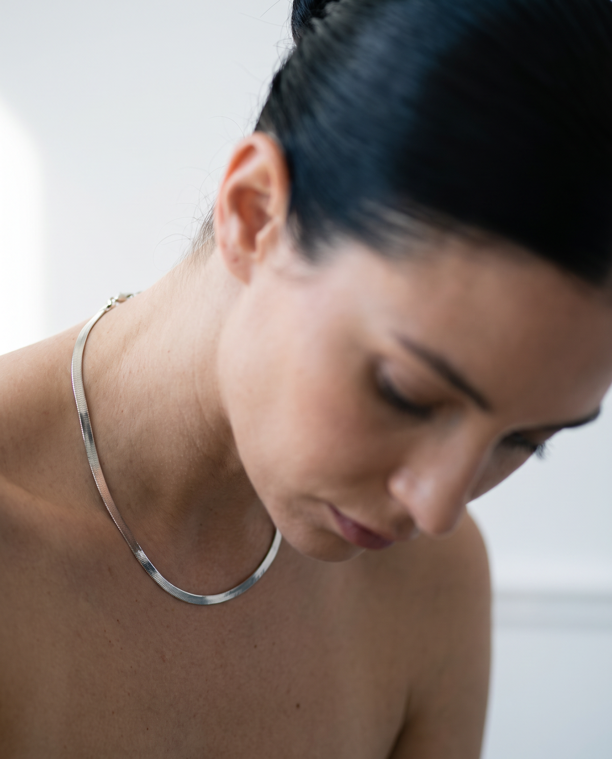 Silver Herringbone Chain