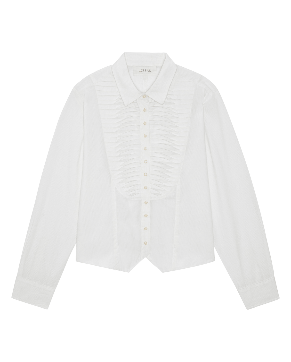 The Waistcoat Button Up in White — product