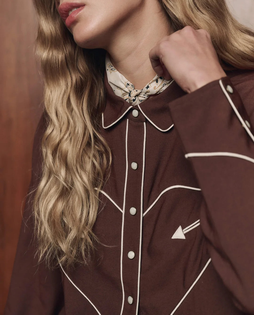 The Western Shirt in Brown — view 3