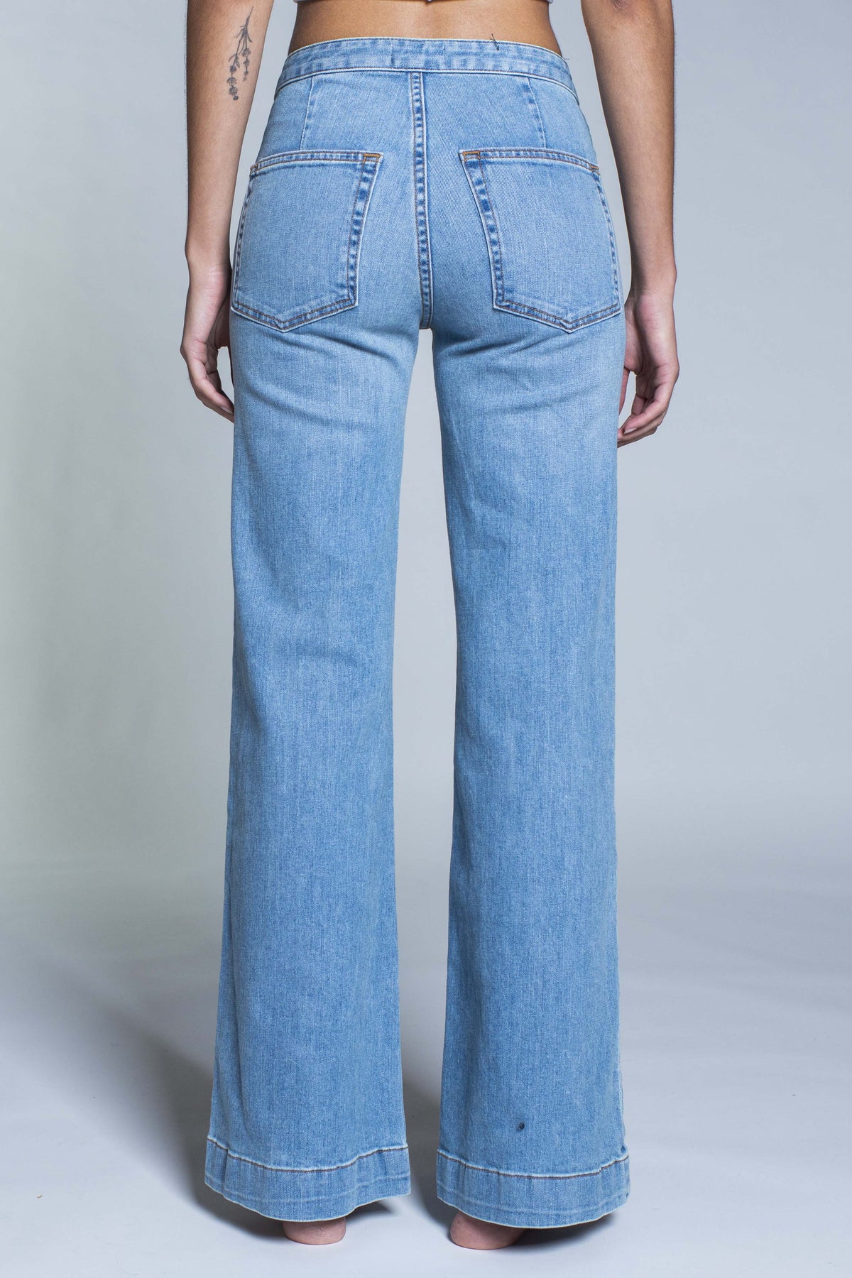 Brickhouse Wide Leg Jean in Harbour — view 3