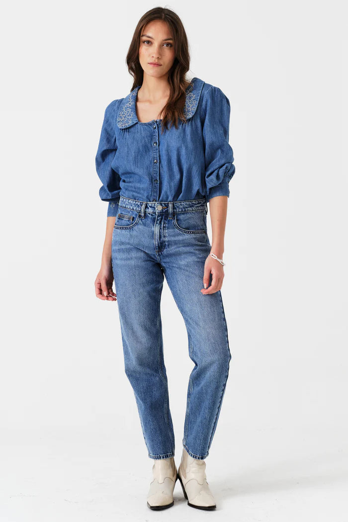 Cara Straight Leg Jean — view 5