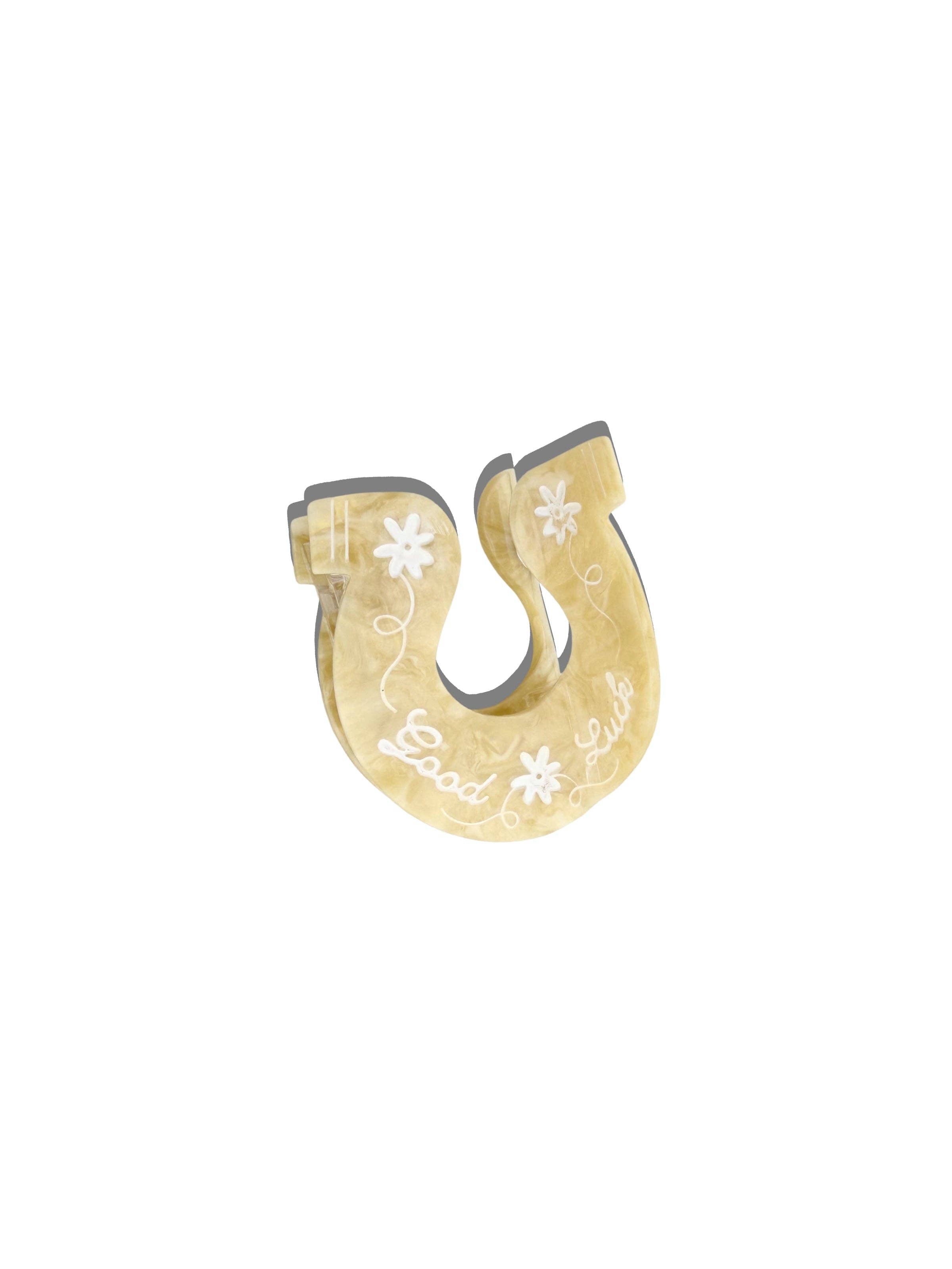 Good Luck Horseshoe Claw Clip