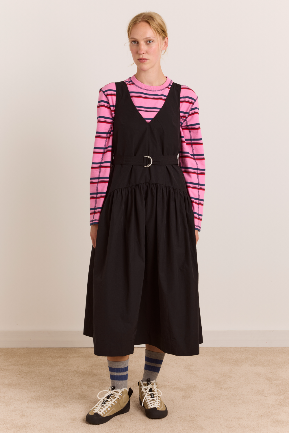 Dallas Midi Dress in Black - view 1