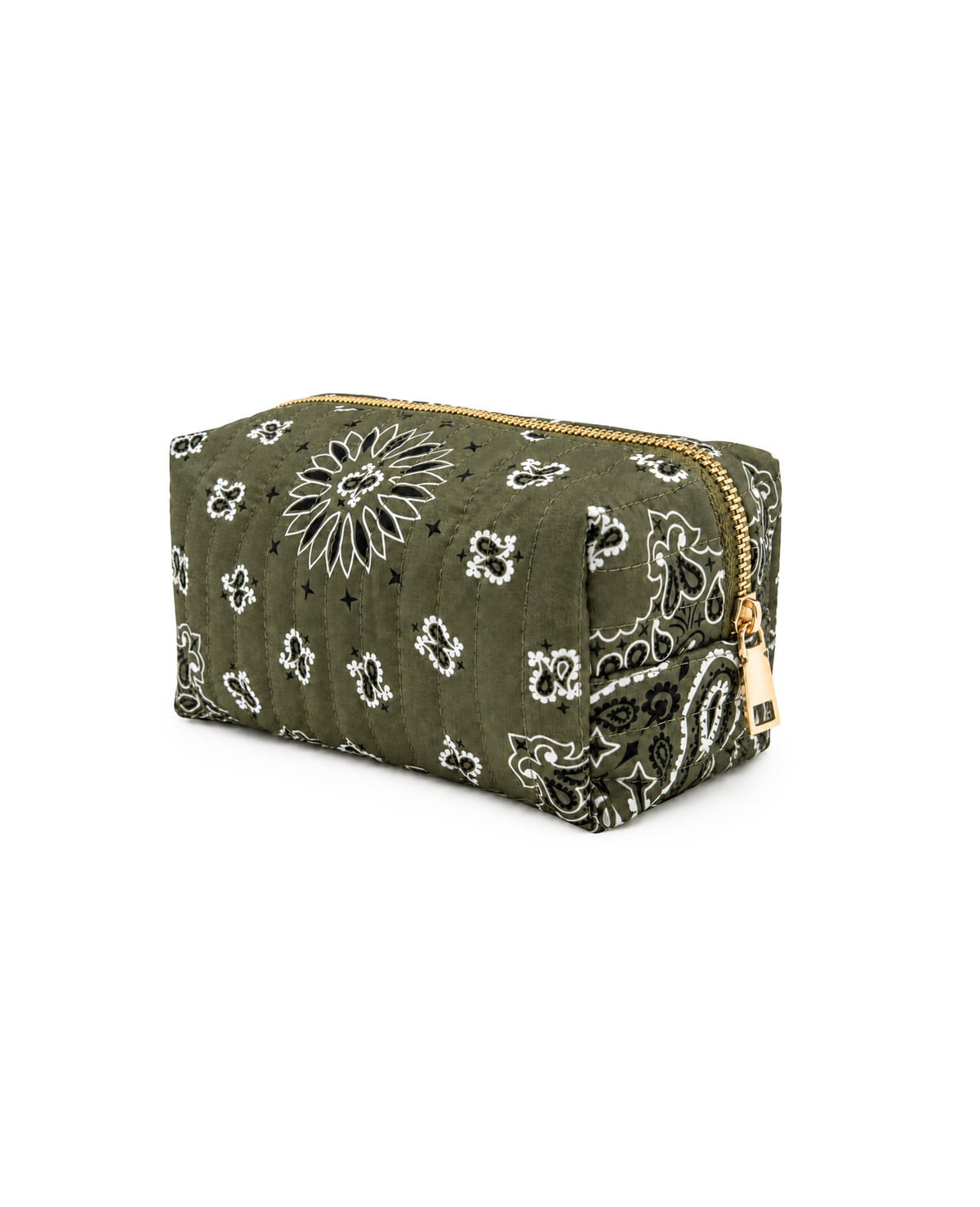 Bandana Cosmetic Case in Moss Olive