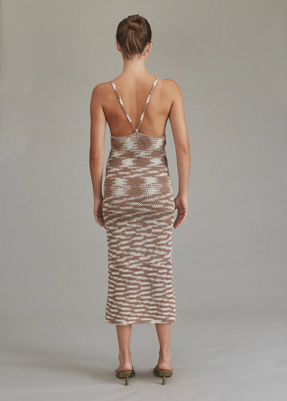 IPO Crochet Dress in Pebble — view 5