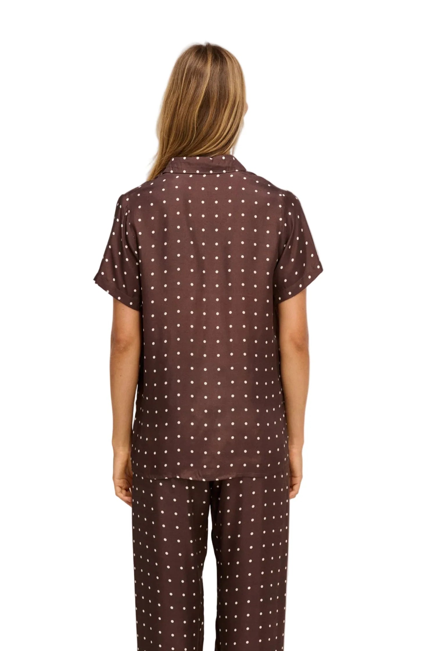 Polka Shirt in Chocolate — view 3