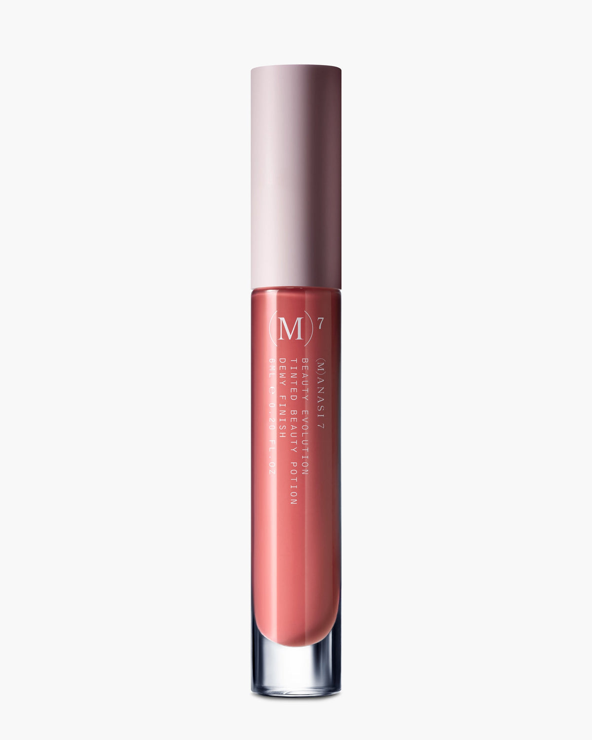 Tinted Beauty Potion in Hoya by (M)anasi 7 — the warm dusty peach pink liquid tint with its doe-foot applicator