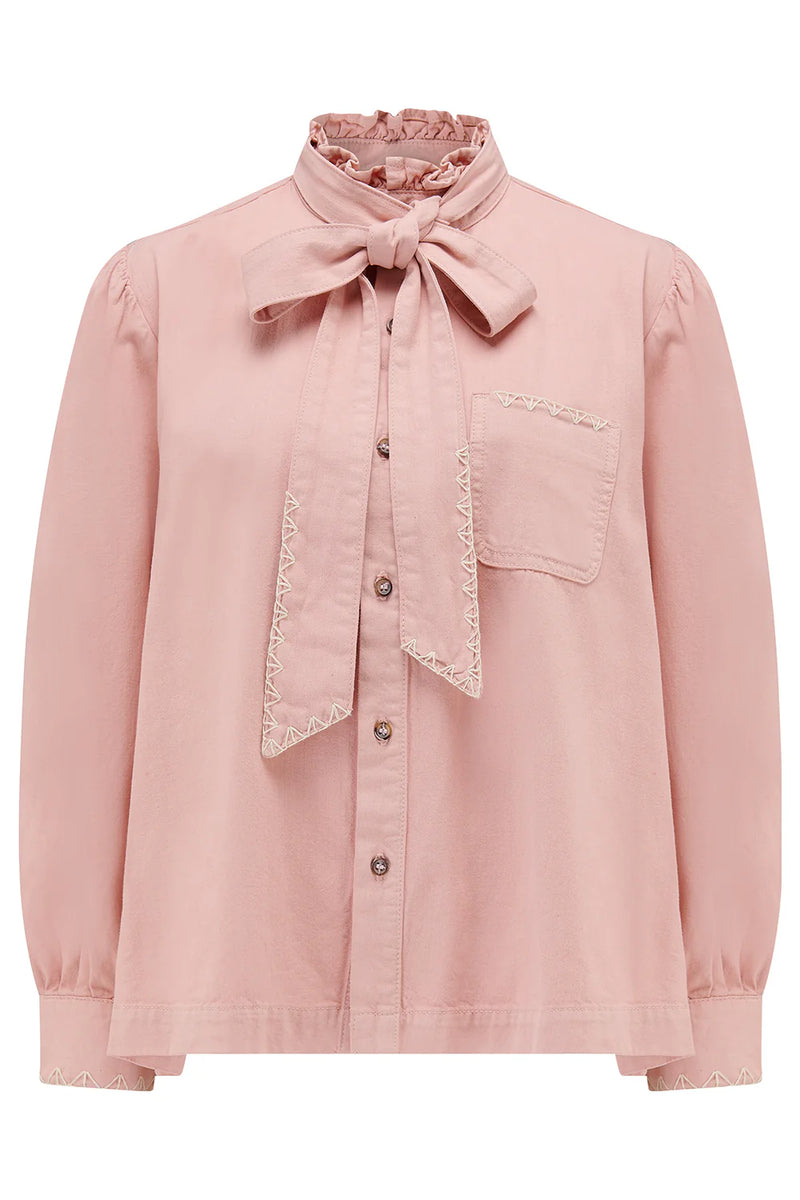 pois ポワ♡blouse tee ブラウスT ピンク pois ポワ blouse tee white ブラウスT ピンク - メルカリ