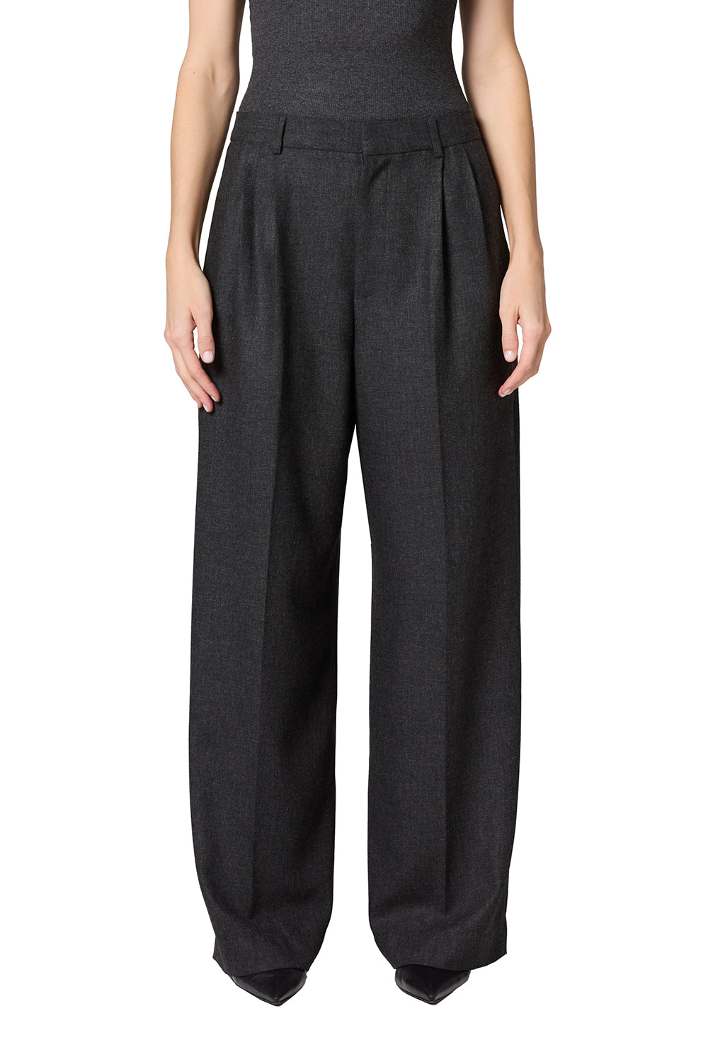 Sathia Trouser in Charcoal Heather — view 2