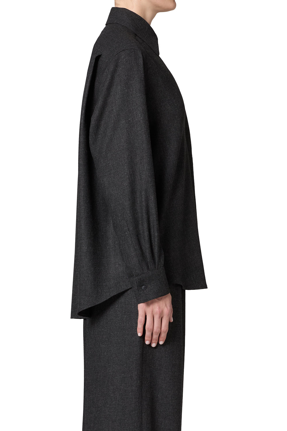 Aris Shirt in Charcoal Heather - view 4
