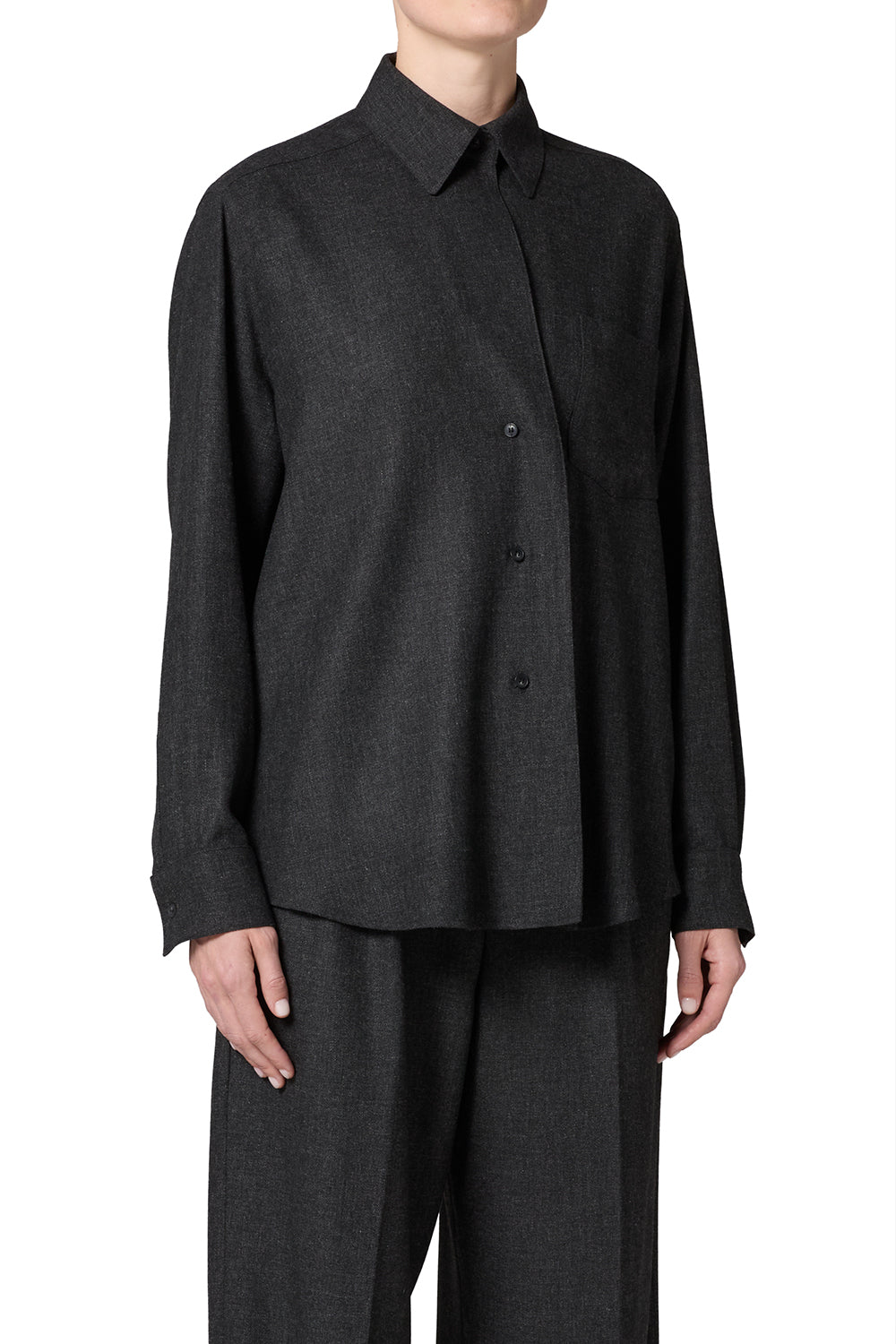 Aris Shirt in Charcoal Heather - view 2