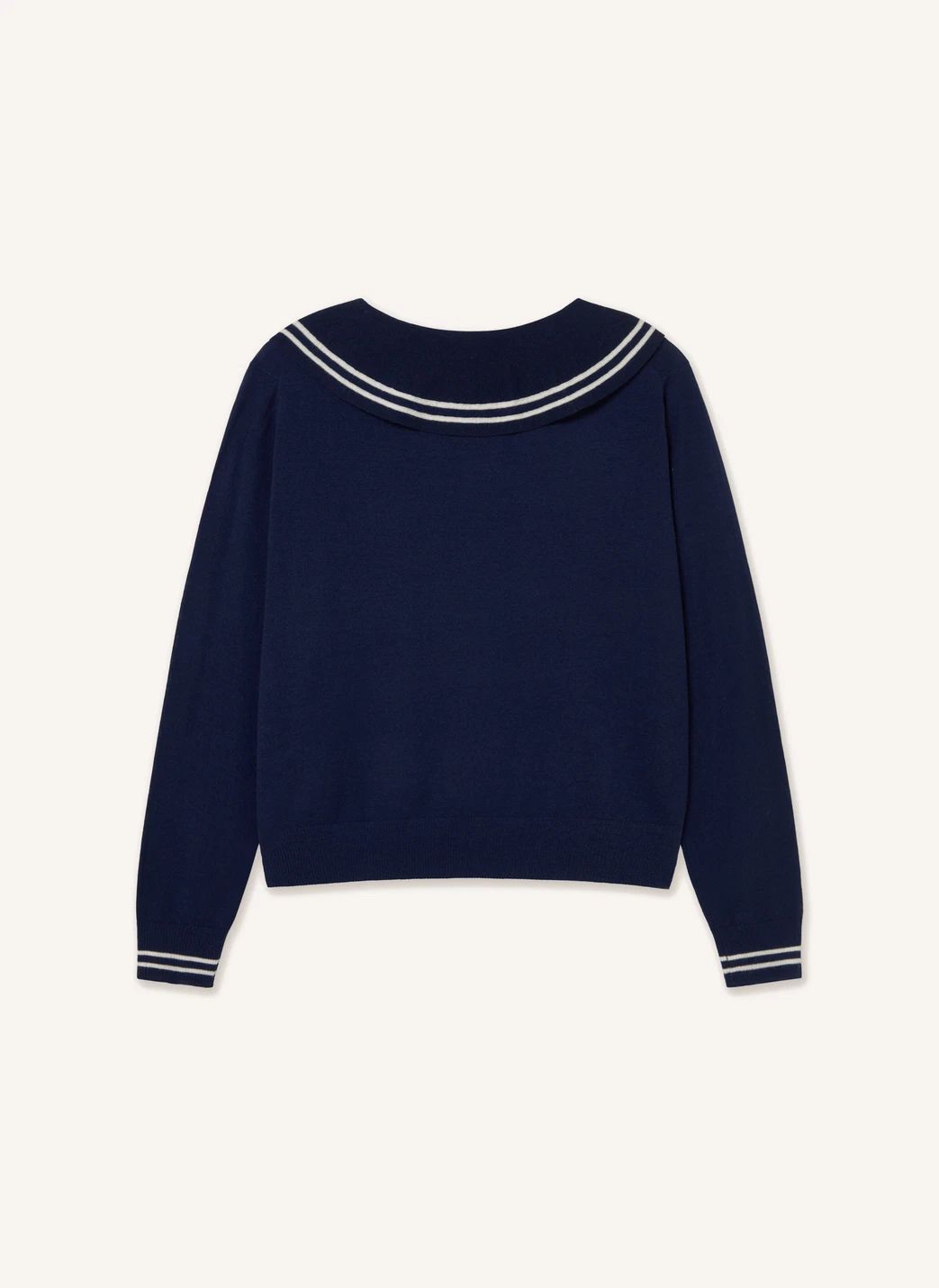 Babydoll Sweater in Navy — view 5